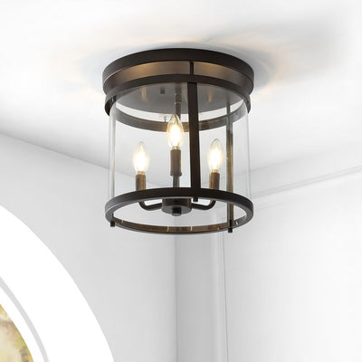 Ciel Simple Three-Light LED Flush Mount Ceiling Fixture - Oil Rubbed Bronze