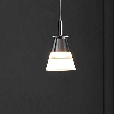 Alain Single-Light LED Pendant - Chrome and White