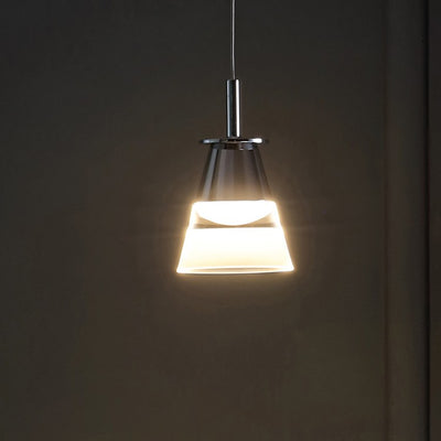 Alain Single-Light LED Pendant - Chrome and White