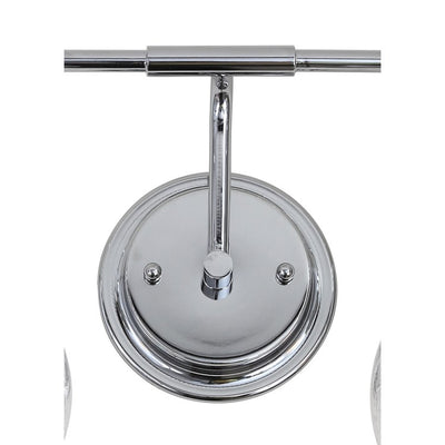 Shirley Two-Light Bathroom Vanity Fixture - Chrome and Clear