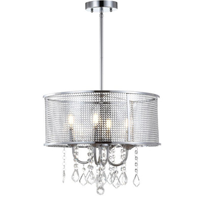 Avah Four-Light Pendant - Chrome