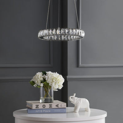 Reese LED Pendant - Chrome and Clear