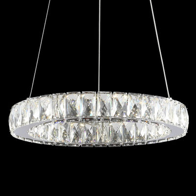 Reese LED Pendant - Chrome and Clear