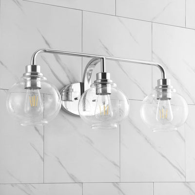 Sandrine Three-Light LED Bathroom Vanity Fixture - Chrome