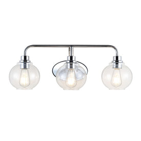 Sandrine Three-Light LED Bathroom Vanity Fixture - Chrome