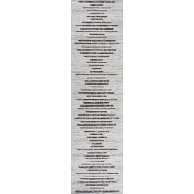 Zolak Berber Stripe Geometric 96"L x 26"W Indoor/Outdoor Runner Rug - Ivory/Black