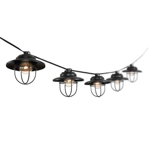 Ero 10 ft. Ten-Light Indoor/Outdoor String Light - Black