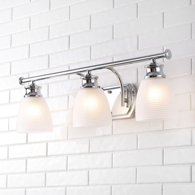 Beverly Three-Light LED Bathroom Vanity Fixture - Chrome