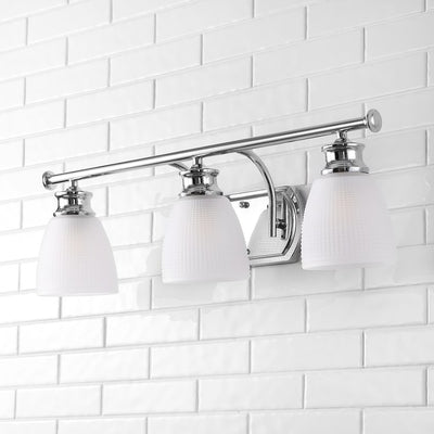 Beverly Three-Light LED Bathroom Vanity Fixture - Chrome