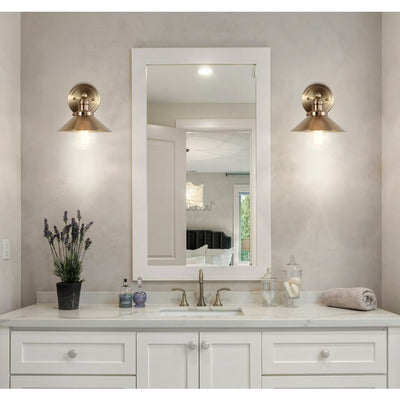 August Single-Light Wall Sconce - Brass Gold