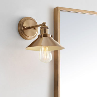 August Single-Light Wall Sconce - Brass Gold