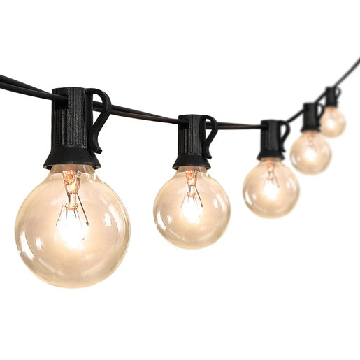 Aweso 25 ft. Twenty-Five-Light Indoor/Outdoor String Light - Black