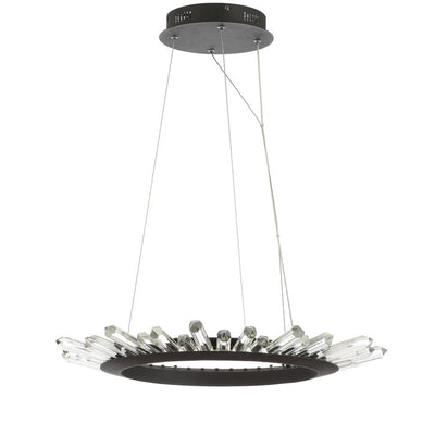 Elsa LED Pendant - Black and Clear