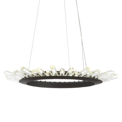 Elsa LED Pendant - Black and Clear