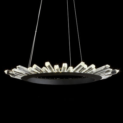 Elsa LED Pendant - Black and Clear