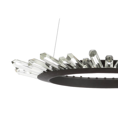 Elsa LED Pendant - Black and Clear