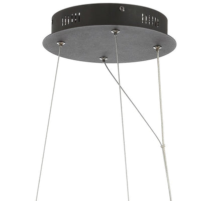 Elsa LED Pendant - Black and Clear