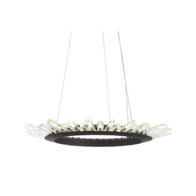 Elsa LED Pendant - Black and Clear