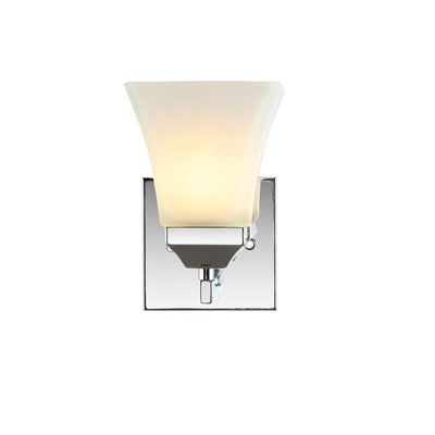 Staunton Single-Light Bathroom Wall Sconce - Chrome