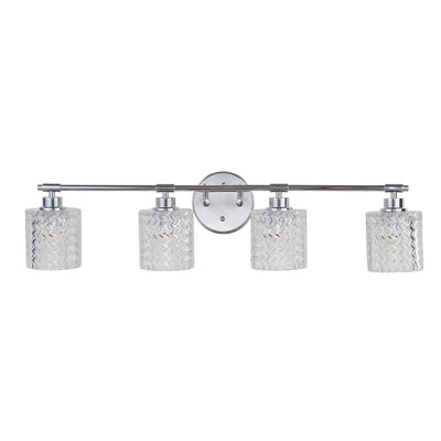 Spaulding Four-Light LED Bathroom Vanity Fixture - Chrome