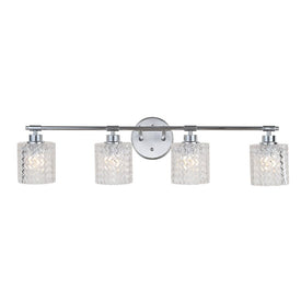 Spaulding Four-Light LED Bathroom Vanity Fixture - Chrome