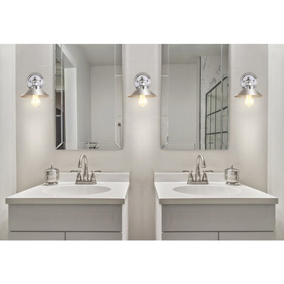 June Single-Light Wall Sconce - Chrome