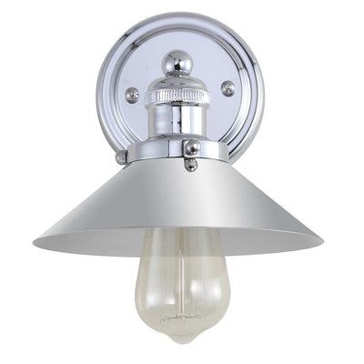 June Single-Light Wall Sconce - Chrome