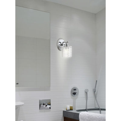 Spaulding Single-Light LED Bathroom Wall Sconce - Chrome