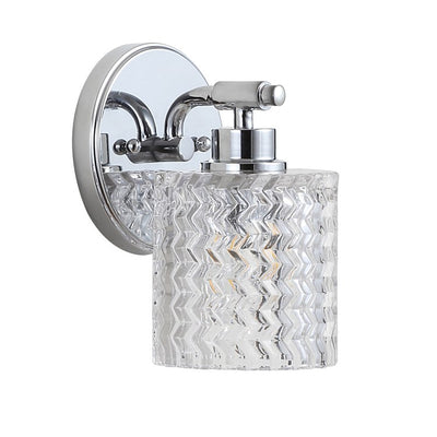 Spaulding Single-Light LED Bathroom Wall Sconce - Chrome