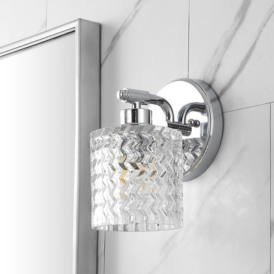 Spaulding Single-Light LED Bathroom Wall Sconce - Chrome