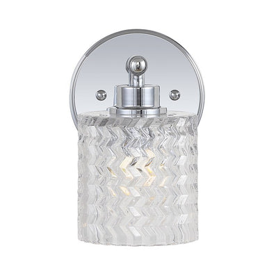 Spaulding Single-Light LED Bathroom Wall Sconce - Chrome