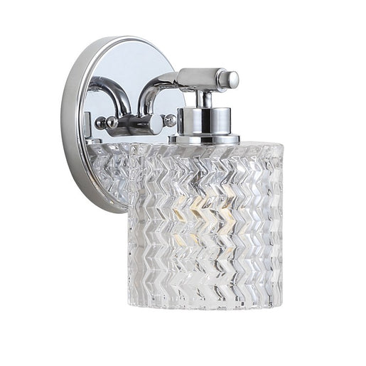 Spaulding Single-Light LED Bathroom Wall Sconce - Chrome