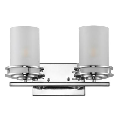 Fairfax Two-Light Bathroom Vanity Fixture - Chrome