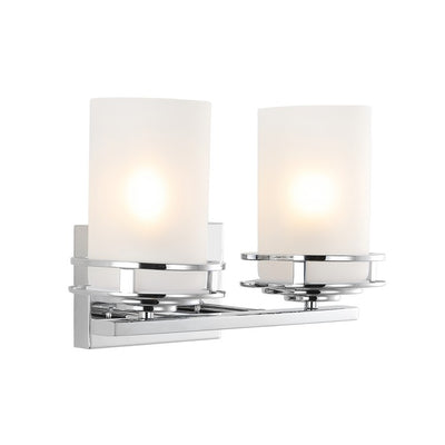 Fairfax Two-Light Bathroom Vanity Fixture - Chrome