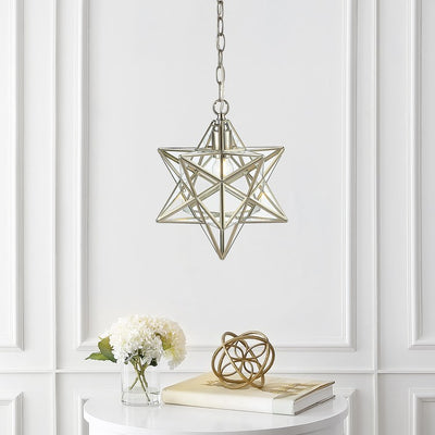 Stella Moravian Star Single-Light Pendant - Nickel