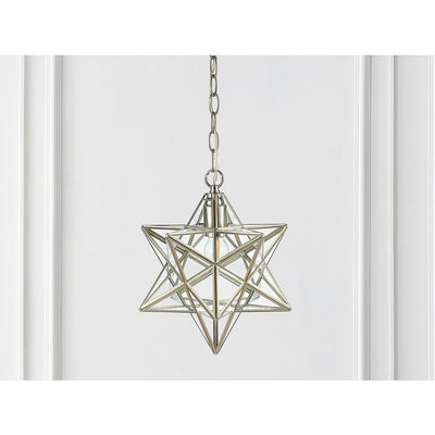 Stella Moravian Star Single-Light Pendant - Nickel