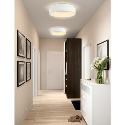Ring LED Flush Mount Ceiling Fixture - White