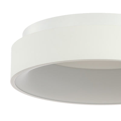 Ring LED Flush Mount Ceiling Fixture - White
