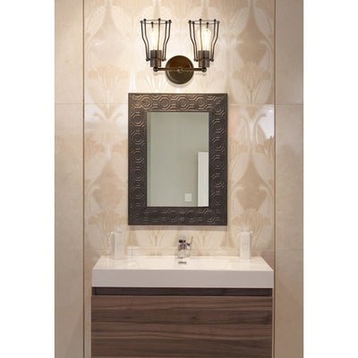 Florence Two-Light Bathroom Vanity Fixture - Oil Rubbed Bronze
