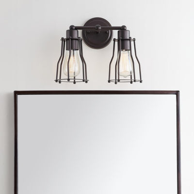 Florence Two-Light Bathroom Vanity Fixture - Oil Rubbed Bronze