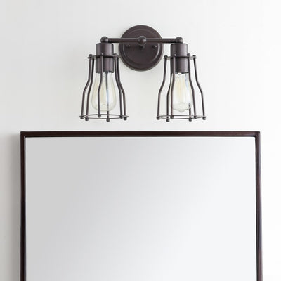 Florence Two-Light Bathroom Vanity Fixture - Oil Rubbed Bronze