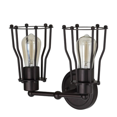 Florence Two-Light Bathroom Vanity Fixture - Oil Rubbed Bronze