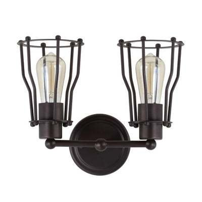 Florence Two-Light Bathroom Vanity Fixture - Oil Rubbed Bronze