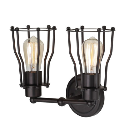 Florence Two-Light Bathroom Vanity Fixture - Oil Rubbed Bronze