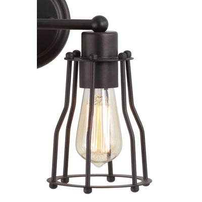 Florence Two-Light Bathroom Vanity Fixture - Oil Rubbed Bronze