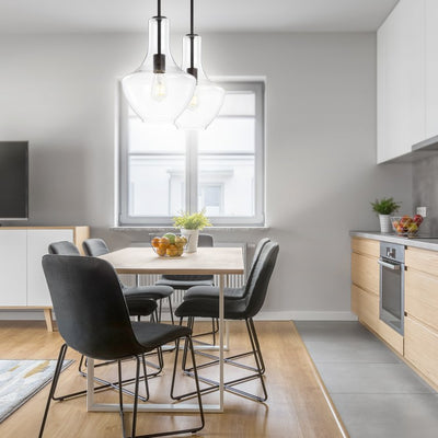 Watts Single-Light Pendant - Oil Rubbed Bronze and Clear