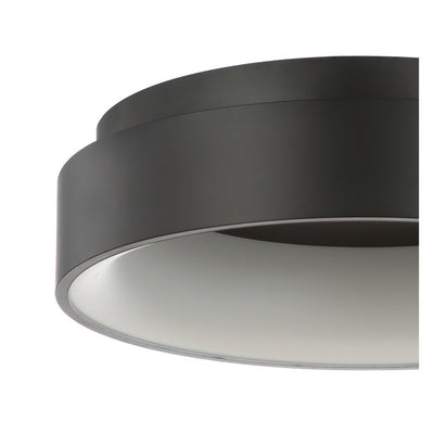 Ring LED Flush Mount Ceiling Fixture - Black