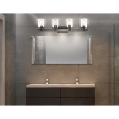 Bungalow Four-Light LED Bathroom Vanity Fixture - Oil Rubbed Bronze