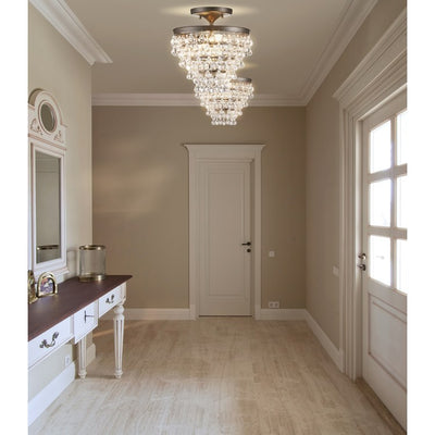 Toronto Two-Light Semi-Flush Mount Ceiling Fixture - Oil Rubbed Bronze