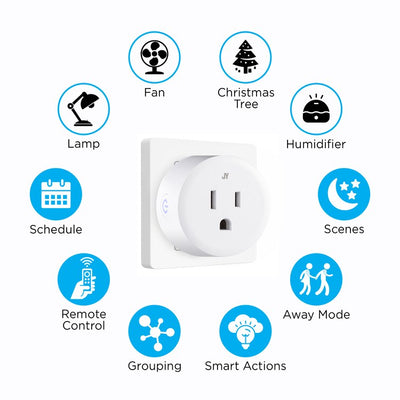 Wiza Smart Plug - WiFi Remote App Control for Lights & Appliances